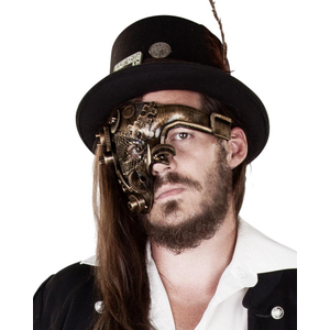 Maske - Steampunk - für Erwachsene - 17 x 13 cm