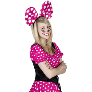 Haarreif - Maus - für Erwachsene - pink