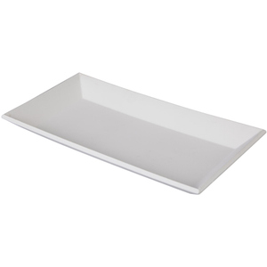 Tablett - aus Holz - ca. 40 x 20,5 x 4 cm - in weiß