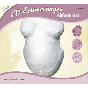 3D Erinnerungs Gips Set - Babybauch