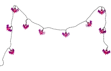 10er LED-Lichterkette - Fledermäuse - ca. 120 cm
