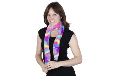 Faschingsschal - Regenbogen-Plüsch - für Erwachsene 