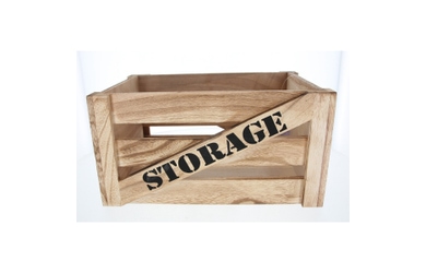 Kiste L - aus Holz - ca. 36 x 26 x 18 cm 