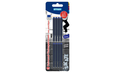 Universal-Tintenpatronen - blau - 8 Stück
