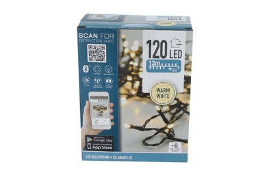 120er LED Lichterkette - ca. 12 m - warmweiß