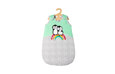 Puppenschlafsack - Pinguin Pünktchen - Größe 35 - 45 cm