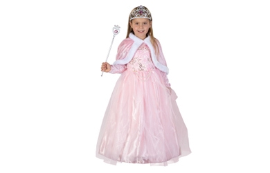 Kostüm - Rosenprinzessin - für Kinder - 3-teilig - Größe 134/140