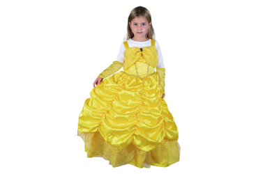 Kostüm - Goldprinzessin - 2-teilig - für Kinder - Größe 122/128