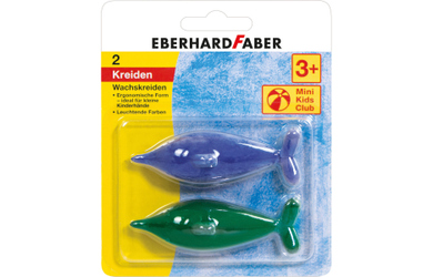 Eberhard Faber - Wachsmalkreiden in Delfinform - 1 StĂĽck
