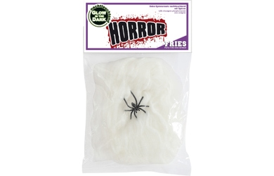 Spinnennetz leuchtend - ca. 20 g - mit 1 Spinne 