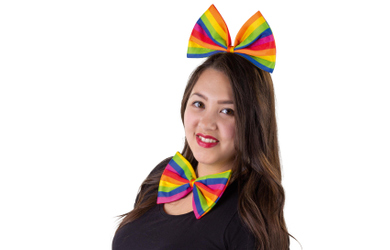 Fliege - Regenbogen - für Erwachsene 