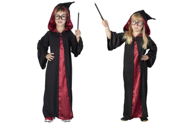 Kostüm - Zauberer - für Kinder - 3-teilig - Größe 146/152