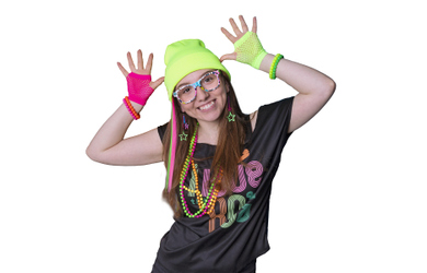 Faschingsset - Neon Queen - 11-teilig