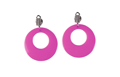 Faschingsschmuck - Ohrringe - neonpink