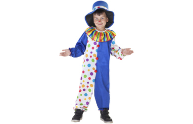Kostüm - Kleiner Clown - für Kinder - 2-teilig - Größe 122/128