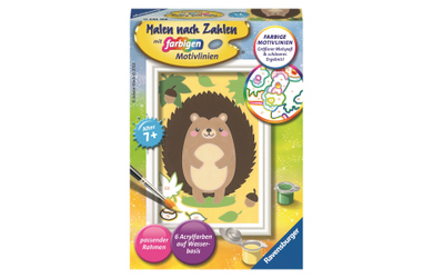 Malen nach Zahlen - Kleiner Igel