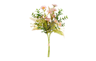 Kunstblumen - Blütenmix-Bund - rosa/grün - ca. 34 cm