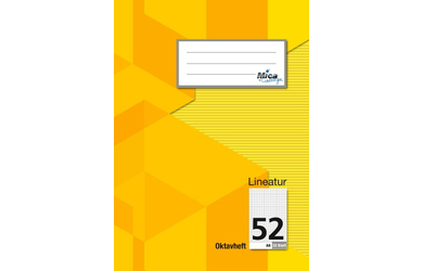 Oktavheft A6 - Lineatur 52 - kariert - 32 Blatt