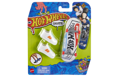 Hot Wheels - Fingerskateboard mit Sneakern - 1 Stück
