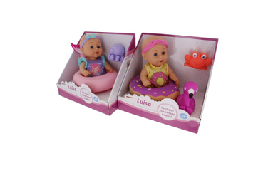 Besttoy - Luisa - Badebaby mit Zubehör - ca. 25 cm - 1 Stück