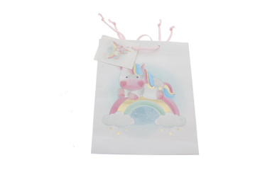 Geschenktasche Einhorn - ca. 17,5 x 9,5 x 23 cm 