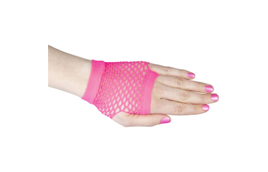 Netzhandschuhe - für Erwachsene - kurz - pink 