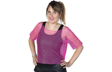Netzoberteil - für Damen - pink 