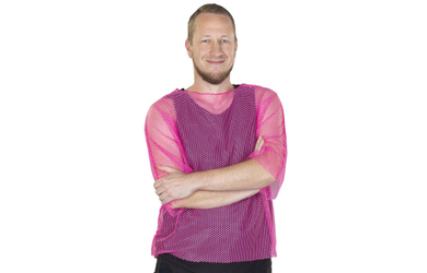 Netzoberteil - für Herren - pink 