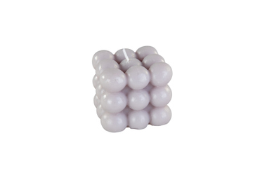 Bubble-Kerze - grau - ca. 6 x 6 x 6 cm