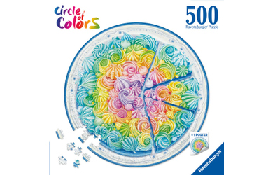 Puzzle - Circle of Colors - Rainbow Cake - 500 Teile
