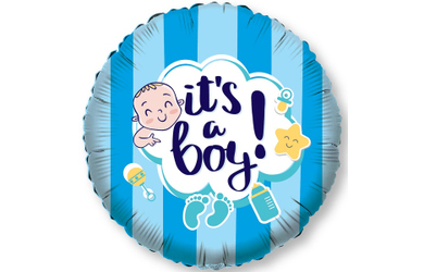 Folienballon- It's a boy! - ø ca. 45 cm