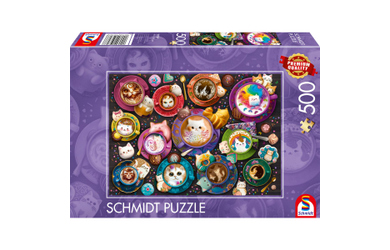 Puzzle - Kätzchen à la Latte Art - 500 Teile