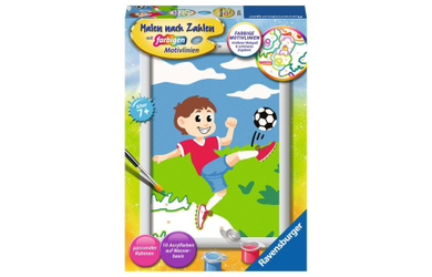Malen nach Zahlen - Spaß am Fußball