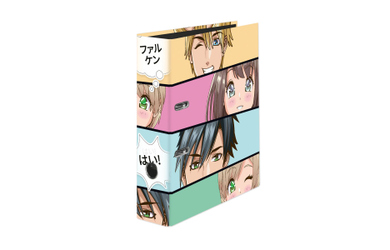 Ordner Din A 4 - 8 cm - Manga Faces