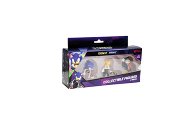 Sonic Prime - Sammelfiguren - 3er Pack - Sonic, Dr. Don't und Tails Nine