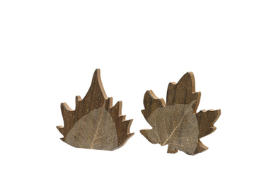 Standdeko - Herbstblatt - ca. 14,5 x 1,5 x 13,5 cm - 1 Stück