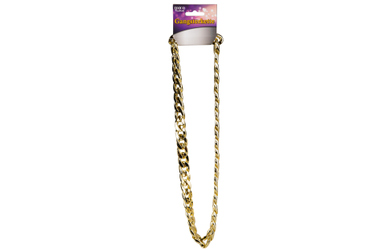 Faschingsschmuck - Gangsterkette gold