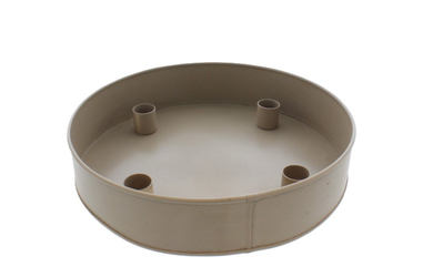 Adventskerzenhalter rund - creme - ca. 30 x 7 cm