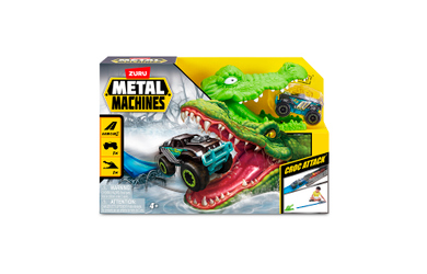Metal Machines - Krokodil Rennbahn + Auto