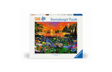 Puzzle - Schildkröte im Riff - 500 Teile