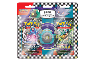 Pokémon - Back to School - Radiergummi + Boosterpacks - 1 Stück