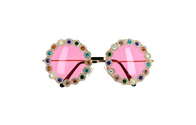 Partybrille Crystal - rund