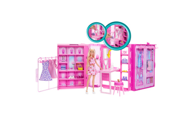 Barbie - Traumkleiderschrank mit Puppe - Spielset