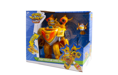 Super Wings - 2in1 Super-Roboter-Anzug Golden Boy