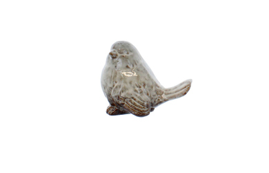 Vogel - grau - ca. 11 x 7 x 8,5 cm