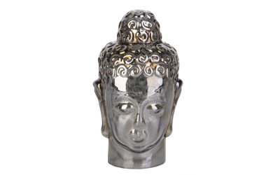 Buddhakopf schwarz - ca. 7 x 12 cm