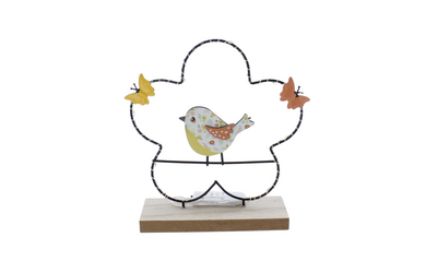 LED Blumen-Silhouette - ca. 18 x 5,5 x 17,5 cm
