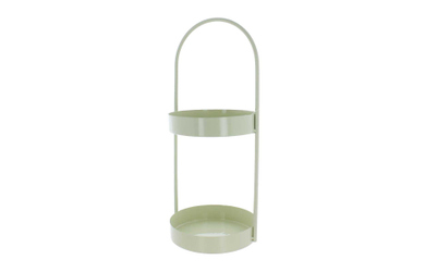 Etagere rund grün - ca. 13,5 x 12,5 x 31 cm