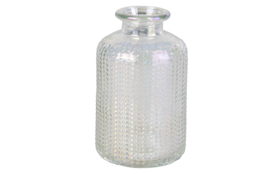 Vase Flasche klar - ca. 6 x 10 cm