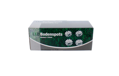 Solar LED Bodenspots Blume - ca. 9 cm - 4 Stück